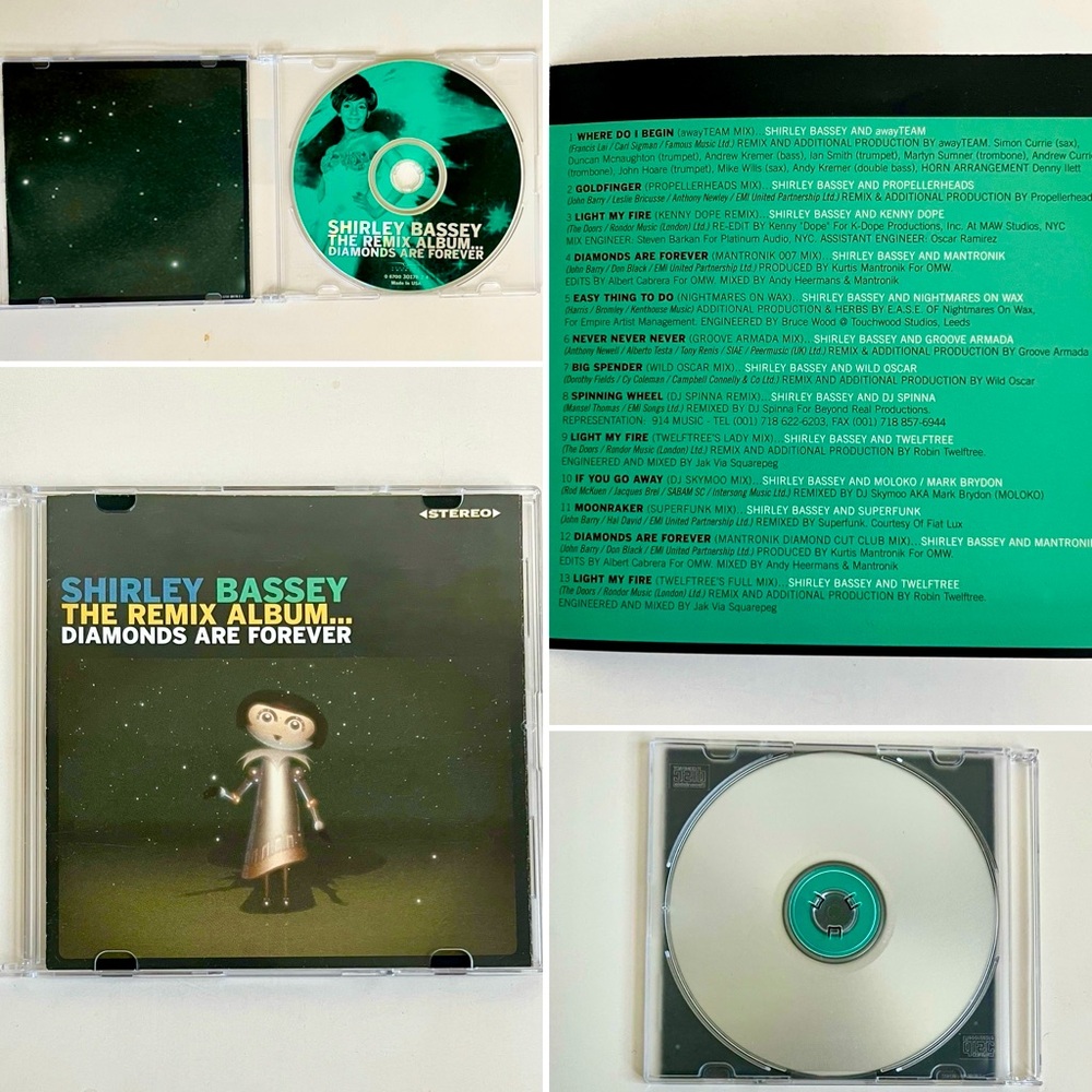 Shirley Bassey, Diamonds Are Forever Audio CD ,Pre-owned, 1 disc, 2000, EMI